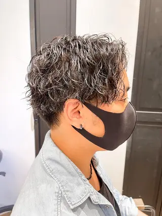 ショート パーマ メンズ amie高崎所属・高崎メンズパーマ 髪質改善TAKEのヘアスタイル