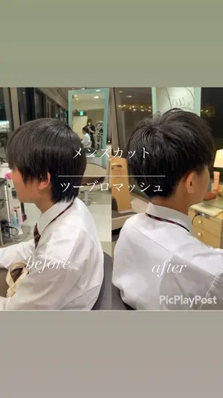 メンズ 大人女性ぼかし メンズ強化🦙平作のヘアスタイル