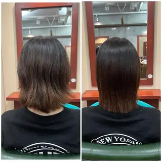 ミディアム テライ ケイショウのヘアスタイル