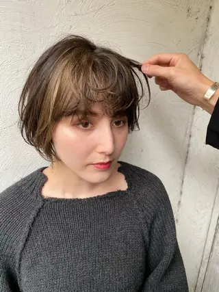 ショート カラー お任せヘア☘️☘️ 及川渚のヘアスタイル