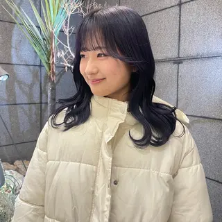 ロング カラー 透明感カラー/ 縮毛矯正/ユイ☆彡のヘアスタイル