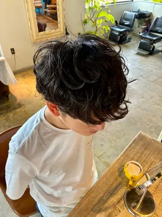 パーマ メンズ 金山/メンズパーマ 西村侑真のヘアスタイル