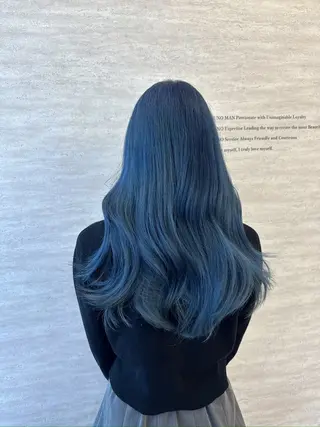 ロング カラー ヘアアレンジ 韓国レイヤーカット/ 儚げカラーチナツのヘアスタイル