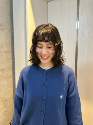 ミディアム パーマ OLSEN D.B.A BALLOON HAIR所属・さとう あやかのヘアスタイル