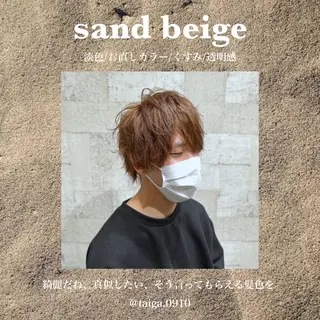 ショート カラー メンズ レディースヘア💫 加藤たいが🐯のヘアスタイル