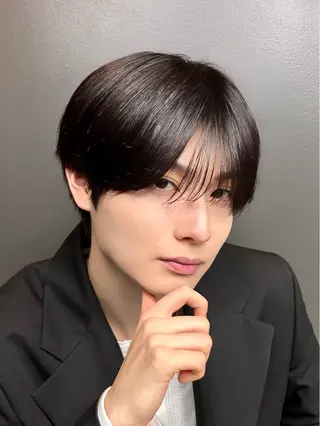 ミディアム メンズ 曲がる縮毛矯正 メンズ特化/鈴木美璃のヘアスタイル