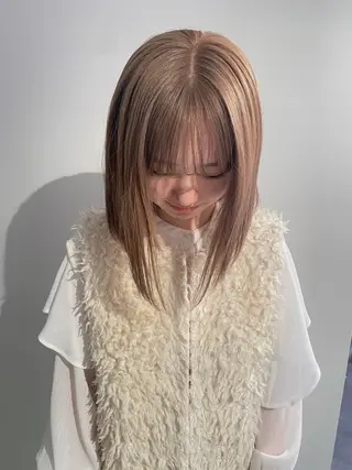 カラー knock所属・knock　國友 華乃のヘアスタイル