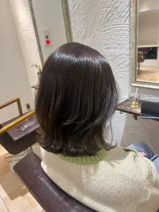 ミディアム カラー 🥀韓国ヘア🥀 宮津真菜のヘアスタイル