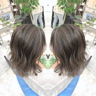 ミディアム カラー 髪質改善/縮毛矯正/ 韓国ヘア/店長敦士のヘアスタイル