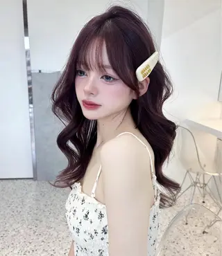 ロング カラー Lond mare レイヤーカット/韓国のヘアスタイル