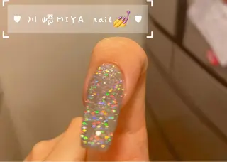 ロング 💜MIYA nail川崎店のネイルデザイン