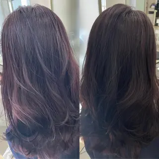 ロング カラー COA GINZA 空也/前髪/顔まわりのヘアスタイル