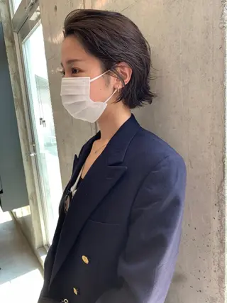 ショート カラー 似合わせカットカラー 👩MINAのヘアスタイル