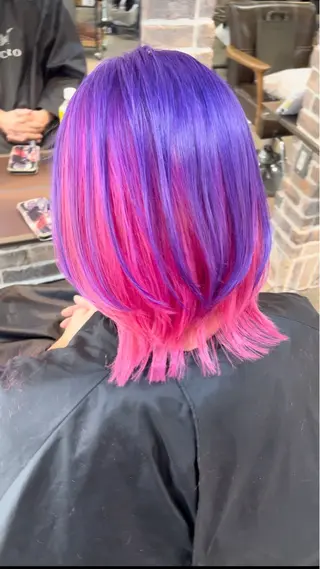 ミディアム カラー ACROあべの店所属・艶カラー/インナー /グラデ/大西小百合のヘアスタイル