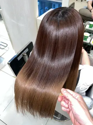 ロング 縮毛矯正/髪質改善 /ブリーチ/東陽町✨のヘアスタイル