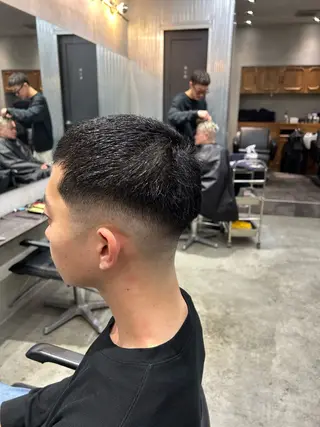 ショート メンズ 【明大前フェード/ メンズパーマ/岳】のヘアスタイル