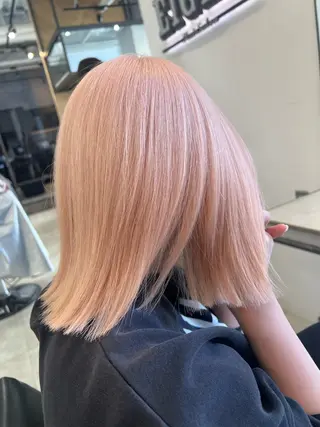 ミディアム 渋谷ハイトーン/ デザインカラー阿部のヘアスタイル