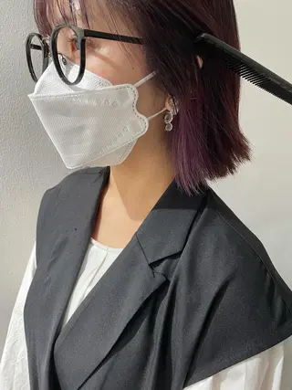 ショート カラー ボブ美容師 /馬場 翼のヘアスタイル