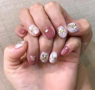 カラー ネイル Q Free nailsのネイルデザイン