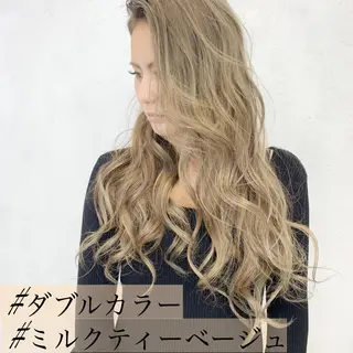 ロング カラー ヘアアレンジ TATSUYA アートディレクターのヘアスタイル