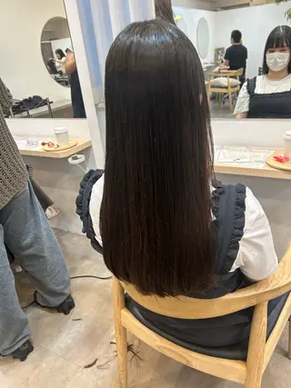 ロング オリーブ/ ナカミネアキナのヘアスタイル