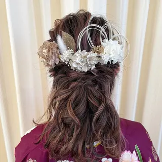 セミロング ヘアアレンジ サソウ ユリエ🥥のヘアスタイル