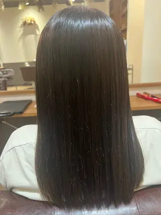 セミロング カラー たけだ れなのヘアスタイル