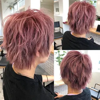 ショート カラー JILBLAN京都 ショート/ハイライトのヘアスタイル