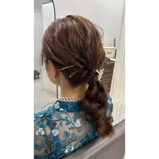ヘアアレンジ 💎Code.💎 risa🪄のマツエク・マツパデザイン