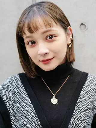 ミディアム カラー ヘアアレンジ cecil hair 難波店所属・髪質改善透明感カラー /SHOGO☀️のヘアスタイル