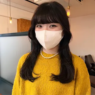 ロング カラー 暖色/パーマ 🌼クニトウメイのヘアスタイル