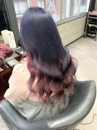 ロング カラー ハイトーンエクステ 🎩カズキ🎩のヘアスタイル