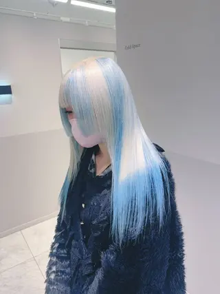 ロング カラー ヘアアレンジ メンズ SALOWIN所属・ハイトーン美容師 MASATOのヘアスタイル