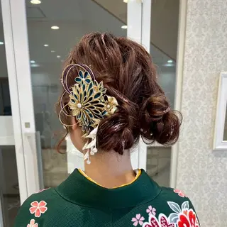 セミロング ヘアアレンジ 🍒Natsuka /ガーリー/アレンジのヘアスタイル