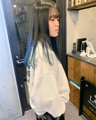 ロング カラー 柔らかブラウン/顔周 りレイヤー♡ユウシのヘアスタイル