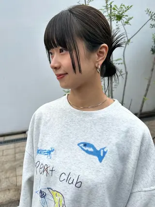 ミディアム カラー ボブ/似合わせカット /ニュアンスカラーのヘアスタイル