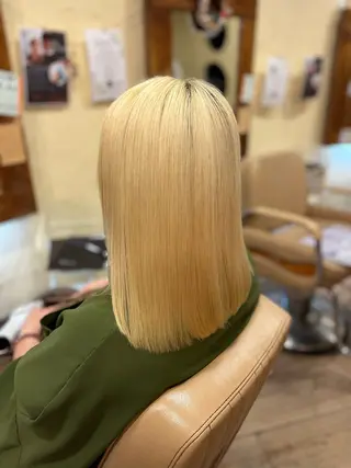 ミディアム 柘植 雅大のヘアスタイル