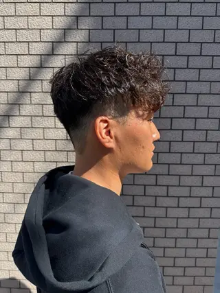 ショート メンズ パーマ/ハイトーン /吉田眞のヘアスタイル