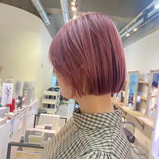 ショート カラー フェザーパーマ🌙 毛流れ yuzukiのヘアスタイル