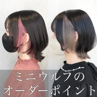 ショート カラー ヘアアレンジ ｲﾝﾅｰｶﾗｰ屋さん 🫧伊藤拓実のヘアスタイル