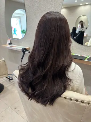ロング 透明感カラー⭐️🌈 野村玲美のヘアスタイル