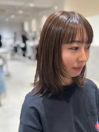 ミディアム パーマ/ボブ/レイ ヤー💫SUZUKAのヘアスタイル