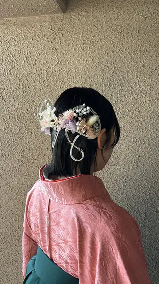 ミディアム ヘアアレンジ chouette/ 根本優希のヘアスタイル