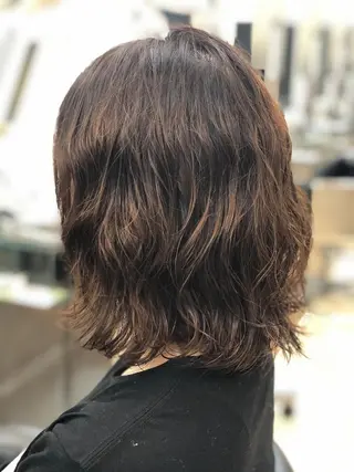 ミディアム パーマ 斎藤 みくのヘアスタイル