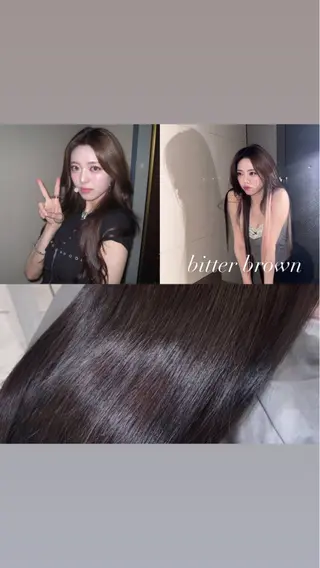 ロング カラー 💖大人韓国ヘア💖 韓国艶カラー【銀座】のヘアスタイル