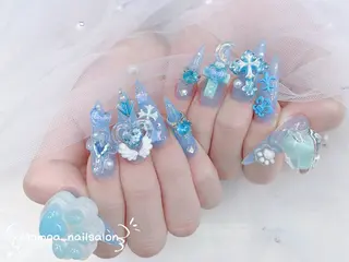 ネイル MoMoA Nail ネイル長さ出し専門店のネイルデザイン