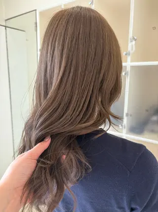 ロング 透け感カラー 顔周り/neneのヘアスタイル