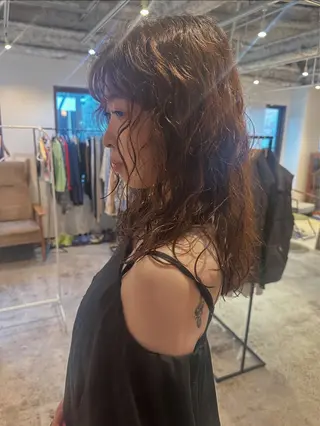 セミロング パーマ指名No. 1 磯飛⭐️慎之介のヘアスタイル