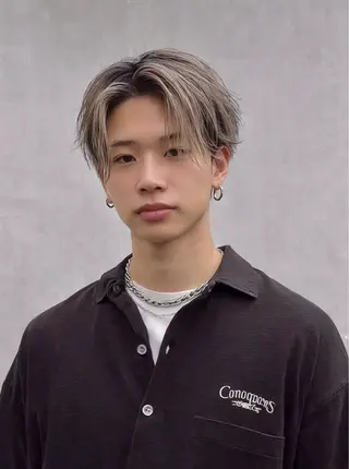 メンズ ブリーチ/エクステ/ grow渋谷のヘアスタイル