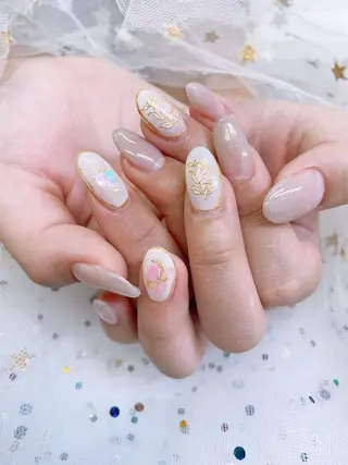 ネイル 🦋ネイルサロン ブラン🌈ゆりのネイルデザイン